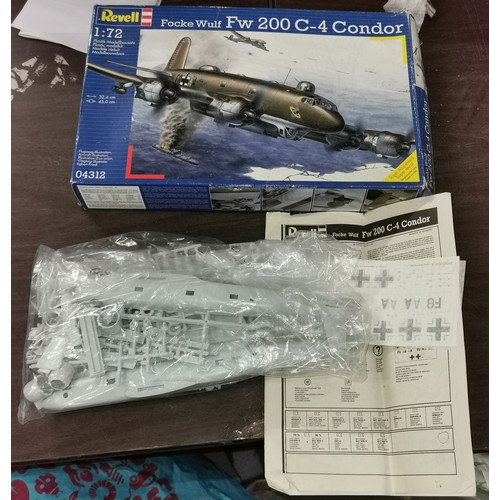 81 - Boxed and sealed inside Revell 1/72 Focke Wolf WWII bomber model kit