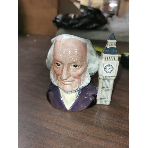 10 - 10.5 cm tall Royal Doulton collectors club, John Doulton character jug, all proceeds from this lot g... 