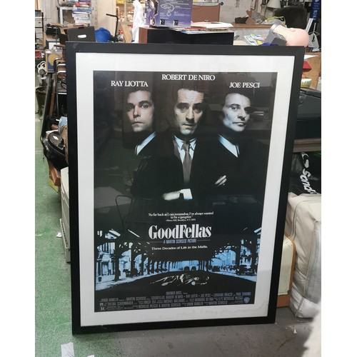 37 - 86 x 116 cm framed and mounted large Goodfellas film poster