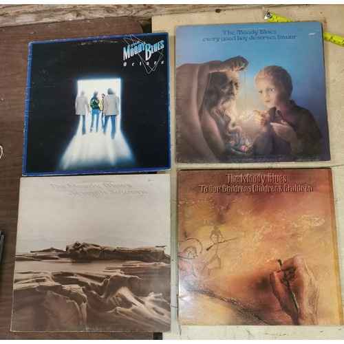 23 - 4 x The Moody Blues vinyl albums, all in good/very good condition