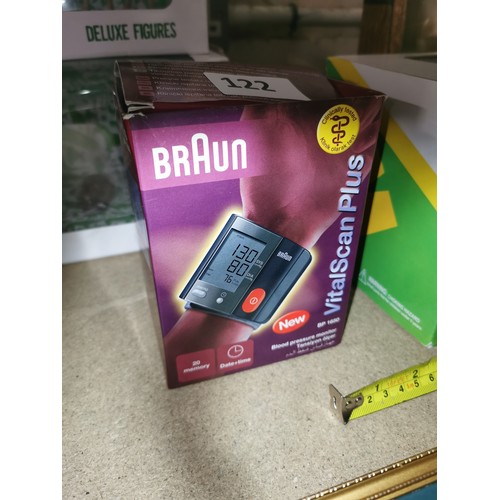 122 - Boxed Braun vitalscan plus blood pressure monitor