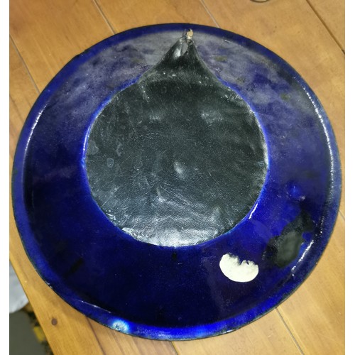 361 - 26 cm diameter Scandinavian? enamel on copper wall plate