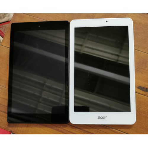 11 - Acer tablet and Amazon Kindle, both with marks on screen and no charging leads so untested - all pro... 