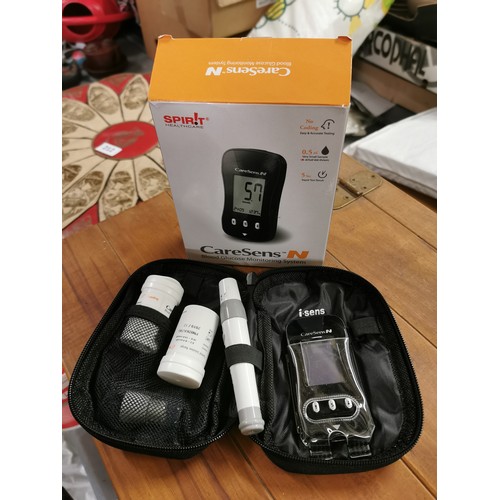 362 - Boxed Caresens blood glucose monitoring system