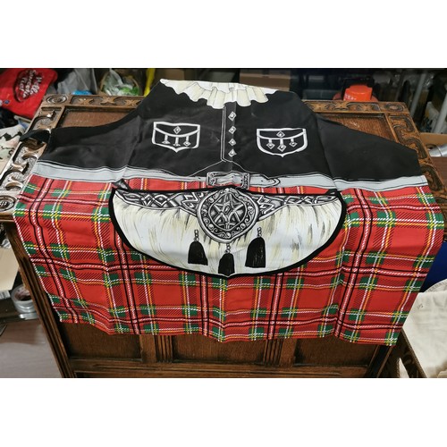 369 - Unused Scottish traditional dress apron