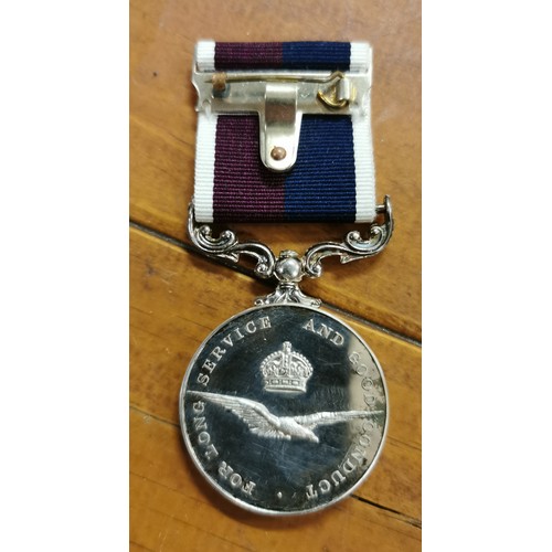 7 - RAF long service and good conduct medal and ribbon