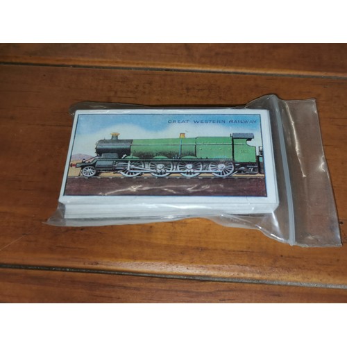 3 - New 1997 Card Promotions set of 25 x Godfrey Phillips cigarettes - railway engines, cigarette cards