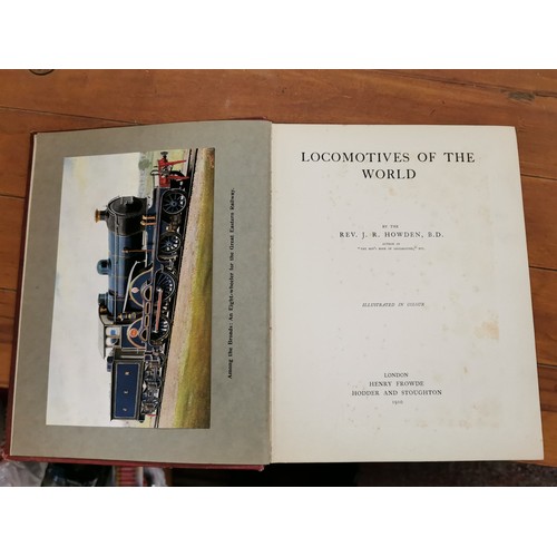 179 - 1910 locomotives of the world by JR Howden book in better than good condition