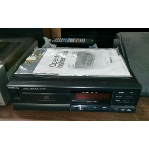 144 - Retro Panasonic SL-PJ325A stacking CD player with manual