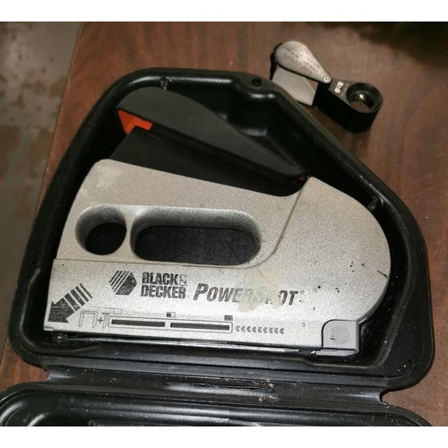 77 - Black and Decker power spot staple/nail gun in case