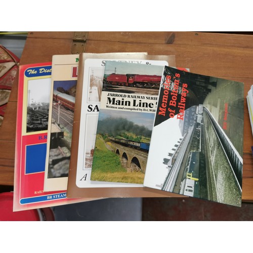 421 - Good bundle of train and railway related paper back books