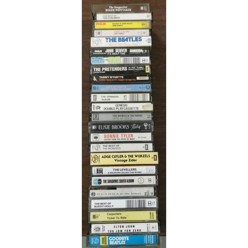 139 - 24 x pre-recorded assorted artist and group audio cassette tapes