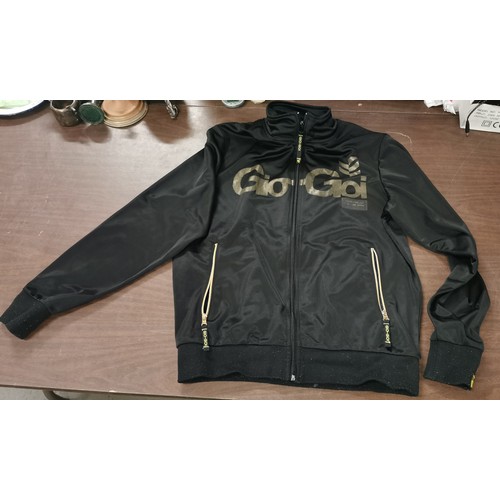 255 - Gents Gio Goi black full zip track top size L