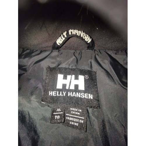 260 - Ladies Helly Hansen parka style coat with detachable hood size XL