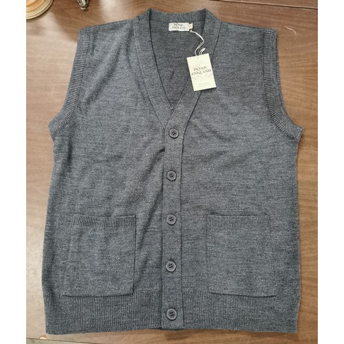 New and tagged Peter England gents sleeveless cardigan size M