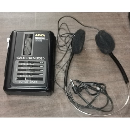 269 - Retro Aiwa personal cassette/walkman model G57 Mk II with headphones