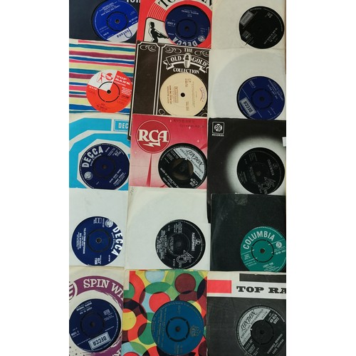 287 - Bundle of 1950-70's vinyl singles in varying conditions - 20 in sleeves and 4 x loose