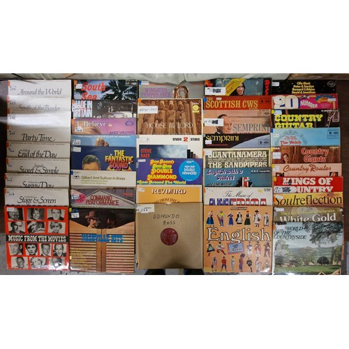 158 - Bundle of assorted easy listening and compilation vinyl albums