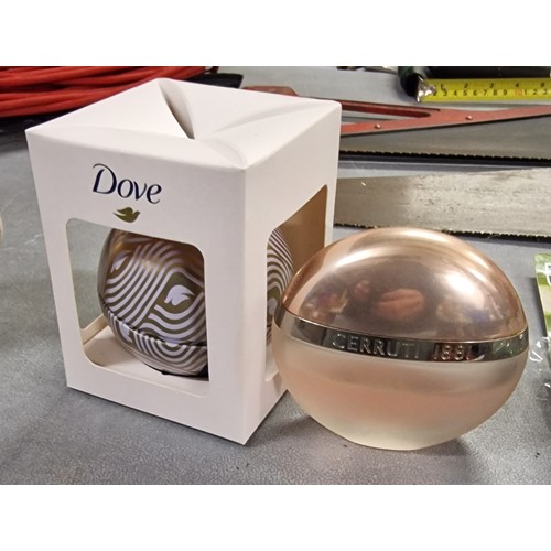 76 - Boxed and unused Dove dermaspa 75 ml body cream and 2/3 full Cerruti 1881 100 ml eau de toilette