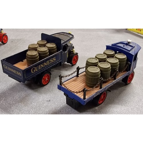 252 - Matchbox Atkinson D type and Foden C type brewery steam wagons - Guinness and Bass