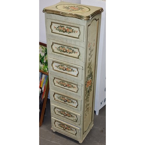 33 - 30 x 22 x 96.5 cm Shabby Chic style modern 7 drawer storage tower