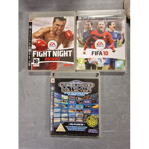 24 - Trio of PS3 games - Mega Drive ultimate collection, Fight Night 3 and FIFA 10