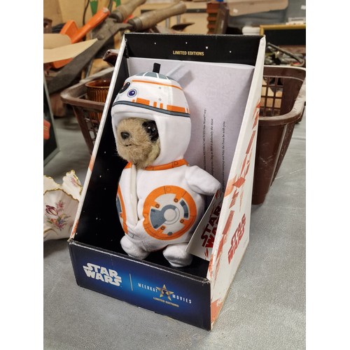 182 - Boxed Compare the Market, limited edition Star Wars meerkat with COA - kindly donated with all proce... 