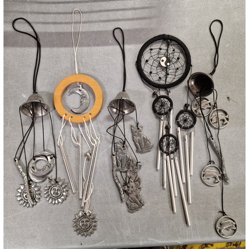 175 - 5 x assorted wind chimes - kindly donated with all proceeds from this lot going to our young carers ... 