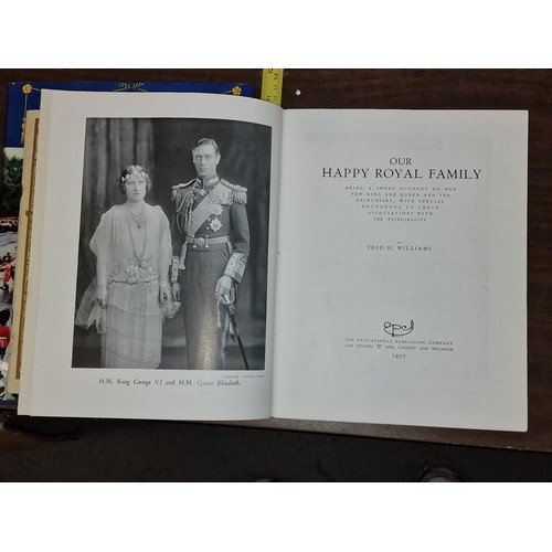 57 - 1937 Our happy royal family - links with Wales hard back book