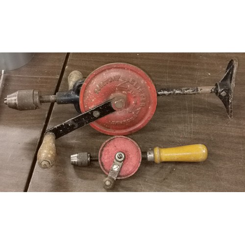 360 - 1 x large and 1 x small vintage hand drills