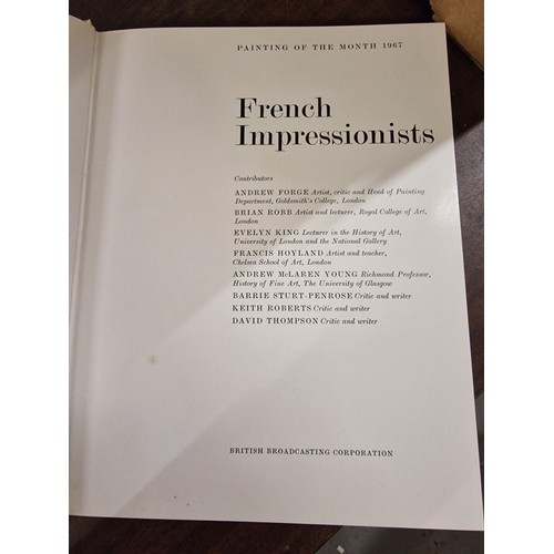 6 - 1966 BBC French Impressionists 96 page hardback book with transparent cover in very good condition