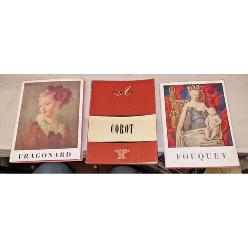 67 - 3 x 1950's Astra Arengarium painters pocket books - 26 Fouquet & 33 Fragonard with covers and 36 Cor... 