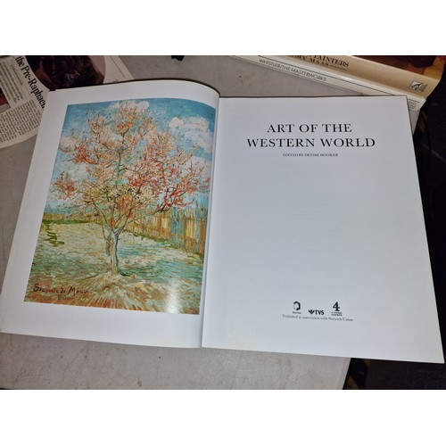 102 - Boxtree 1991 Art of the Western World - Denise Hooker, large 464 page paperback book in very good co... 