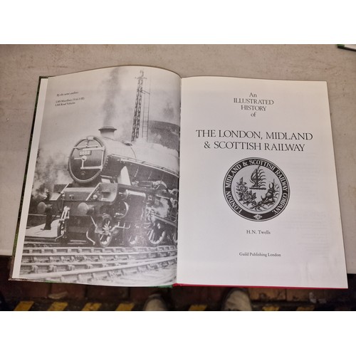 114 - 1986 An illustrated history of the London, Midland and Scottish railway - H.N. Twells, hardback book... 