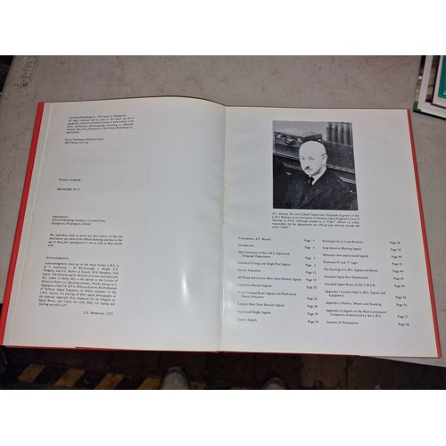 118 - 1972 A pictorial record of L.M.S. Signals - L.G. Warburton, hardback book with cover - cover has sun... 