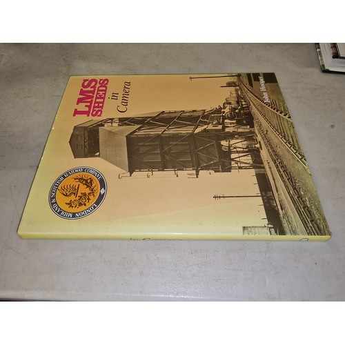 121 - 1985 (reprinted) L.M.S. sheds in camera - John Hooper hardback book with cover & ink written and sig... 