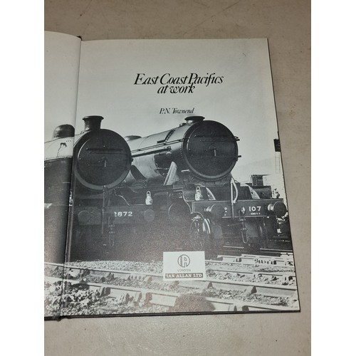 127 - 1985 (reprinted) East Coast Pacifics at work - P.N. Townend, hardback book with cover