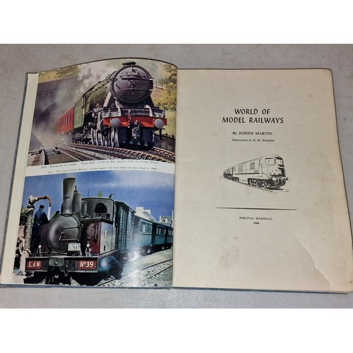 142 - 1960 Percival Marshall world of Model Railways - Joseph Martin, hardback book in good condition apar... 