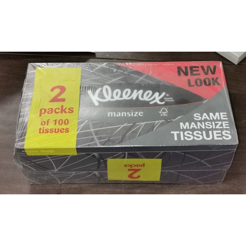 40 - New and sealed twin pack of Kleenex 'Mansize' tissues