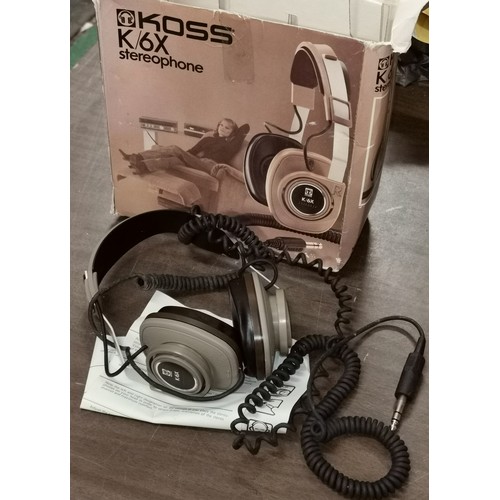 33 - Boxed and apparently unused vintage Koss K/6X stereo headphones