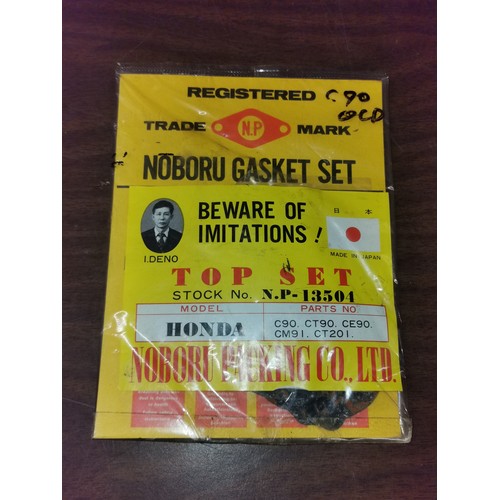 277 - New and carded old stock, Noboru motorbike gasket set for Honda C90/CT201