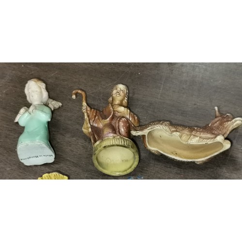 115 - Bundle of vintage composite nativity figures