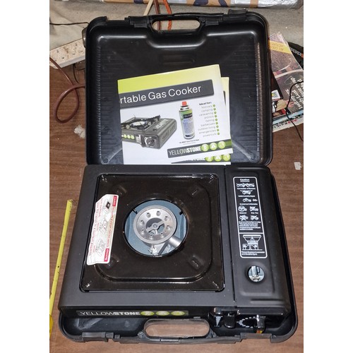 121 - Unused Yellowstone portable gas stove in case