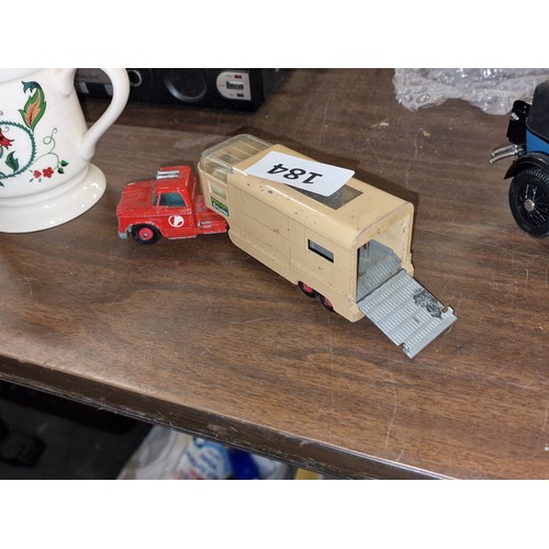 184 - Matchbox king size K-18 Dodge tractor and articulated horse van in very good condition