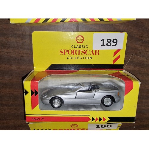 189 - Boxed and mint Shell sportscar collection BMW Z1