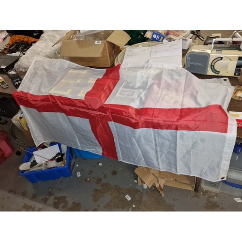 203 - Approx 5 x 3 ft nylon St George cross flag