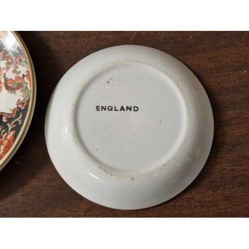 37 - England stamped turn of the century small cup/saucer/side plate trio (cup 4.5 cm)