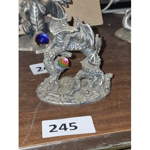 WAPW for Tudor Mint, 3082 The Swamp Dragon pewter Myth Magic figure
