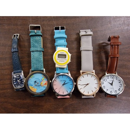 3 - Bundle of 6 x assorted watches including 1 without strap & 4 x large face, all proceeds from this lo... 