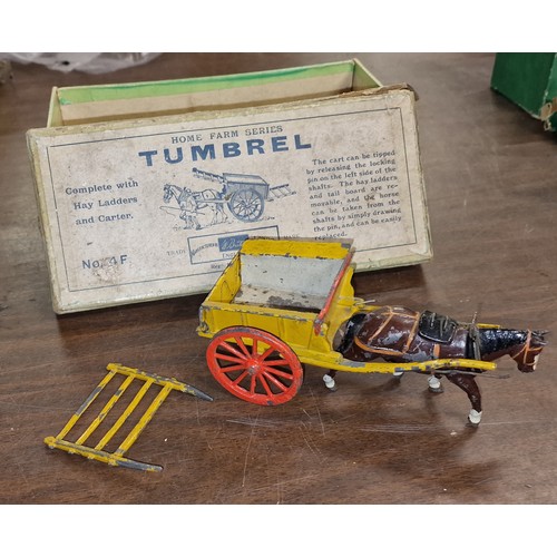 87 - Boxed vintage Britains 4F Tumbrel